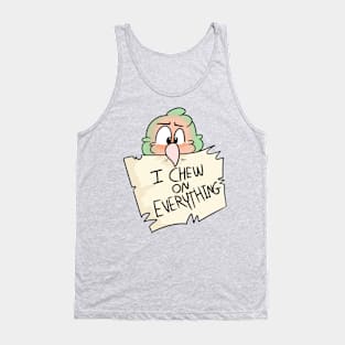 "I chew on everything" Lovebird Tank Top